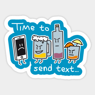 Time to send text... Sticker